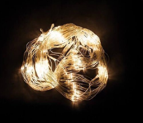 Гирлянда светодиодная "Сетка" Feron CL70 160LED 9,6Вт 2700К IP20 160 диодов 1,5х1,5м картинка 